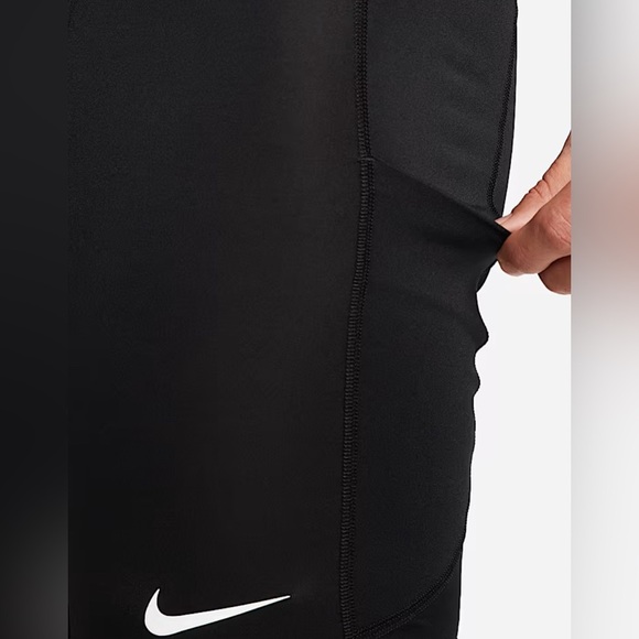 Nike Pro Dri-Fit Training Fitness tight fit,hip pockets elastic waistband,Swoosh - Picture 5 of 12
